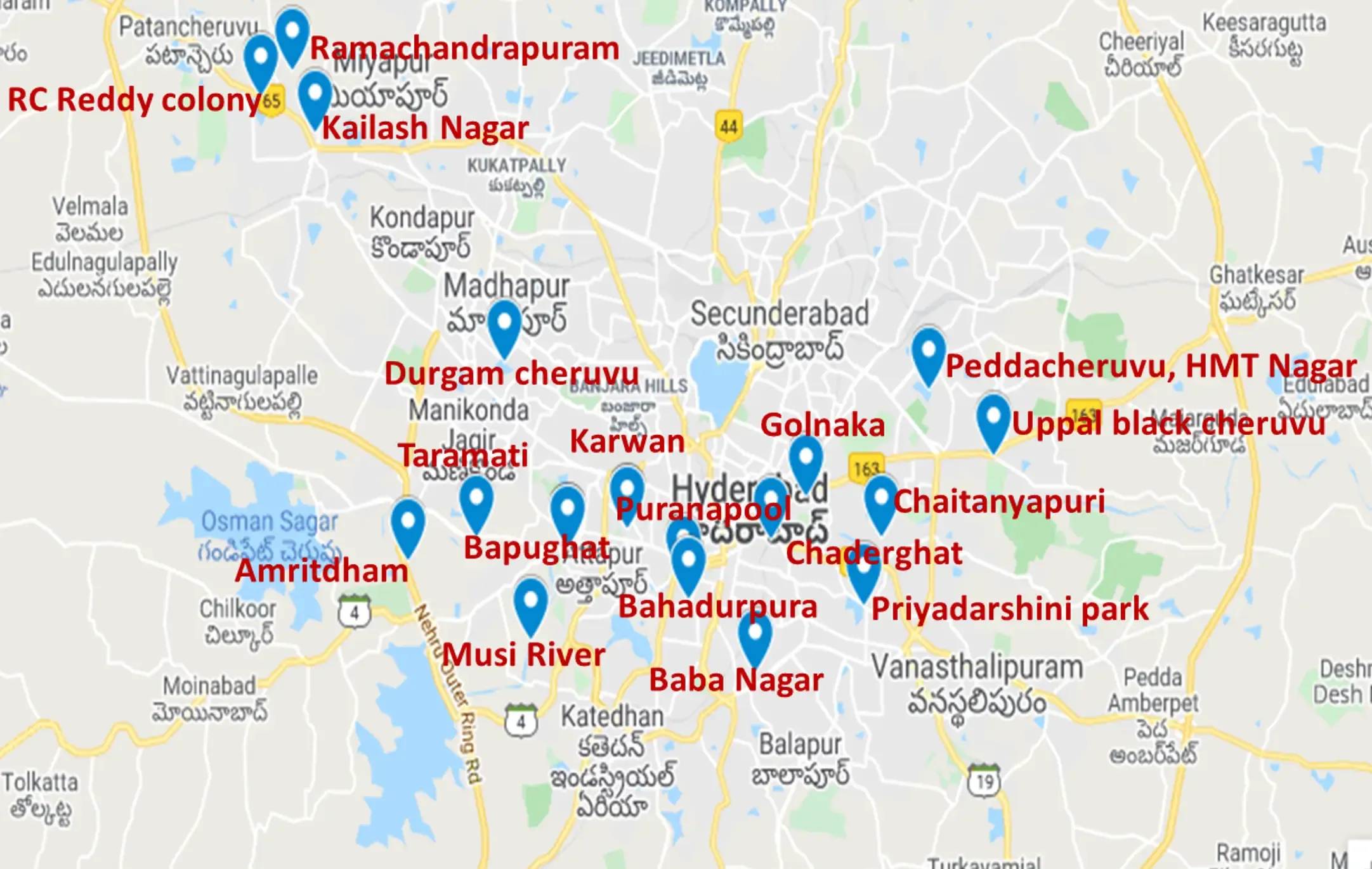 Pune Collection sites